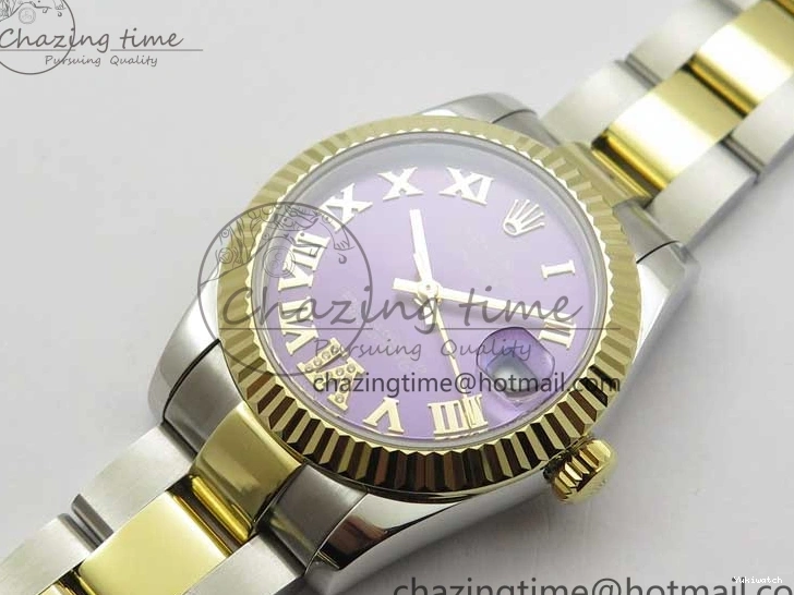 Dial BP Oyster Bracelet on YG Best Purple Maker 31mm Edition Roman 278273 SS Datejust YG SS 0203